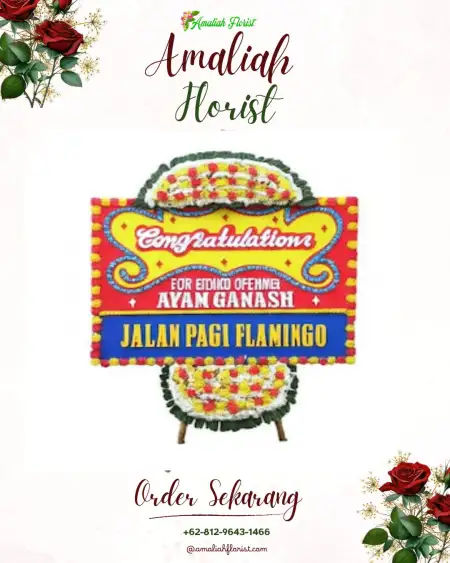 Sewa Papan Bunga Penawar Aji